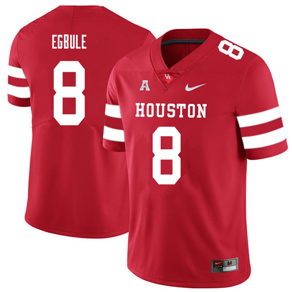 2018 Men #8 Emeke Egbule Houston Cougars College Football Jerseys Sale-Red - Click Image to Close